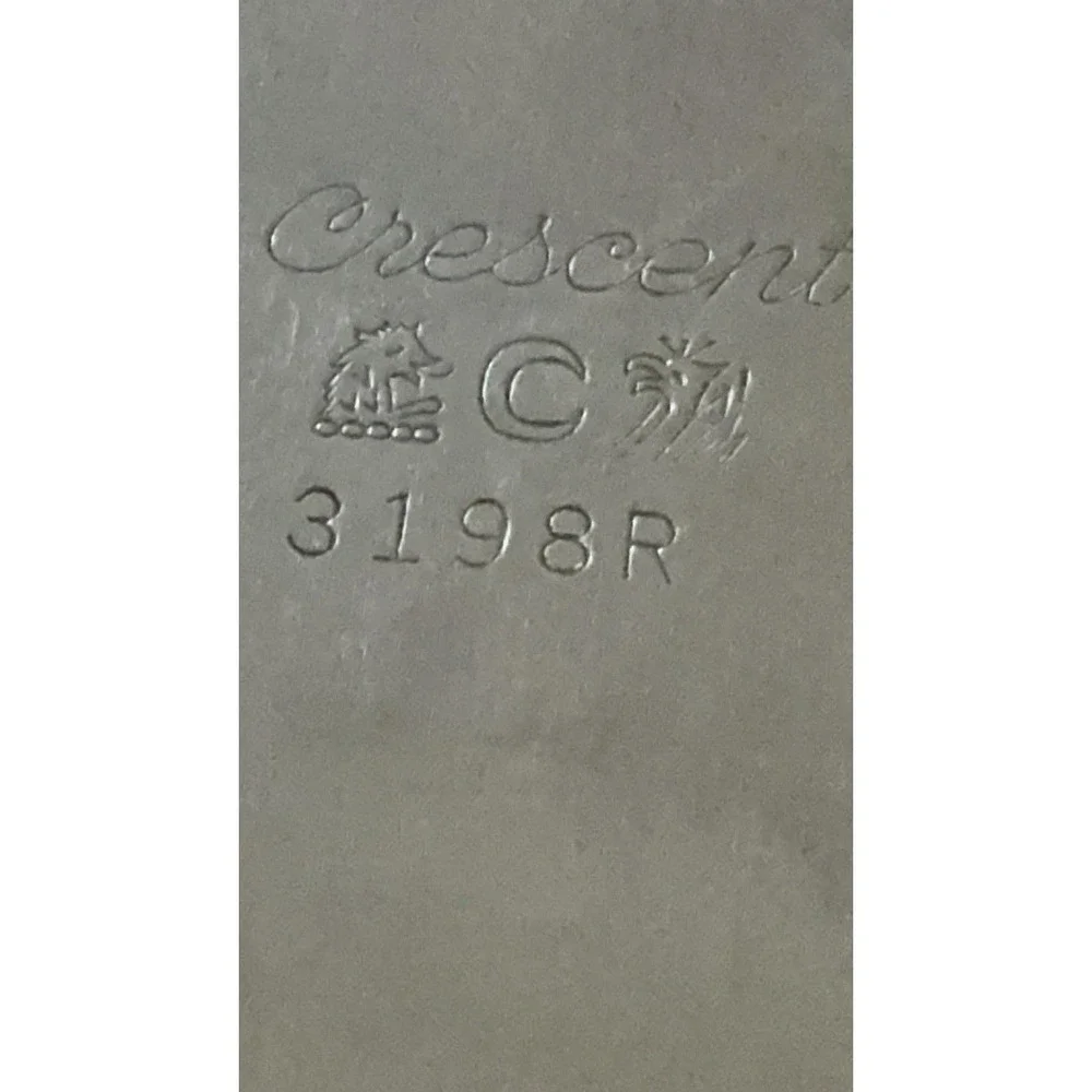 Crescent Silverplate Etched Floral Platter – 14